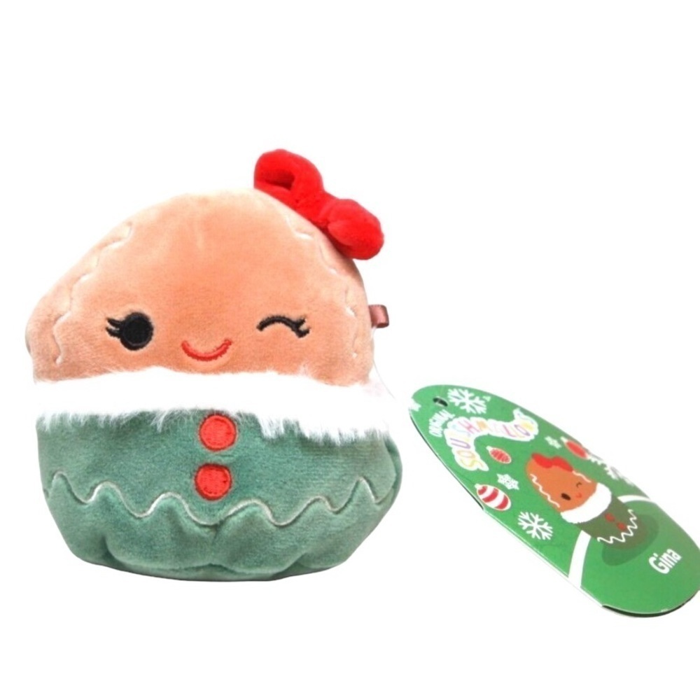 Squishmallows Christmas Gina 4" Gingerbread Girl Mystery Squad NWT